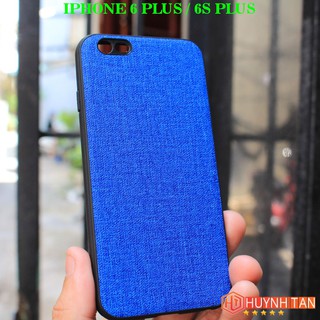 Ốp lưng iphone 6 plus / 6s plus vân vải jean