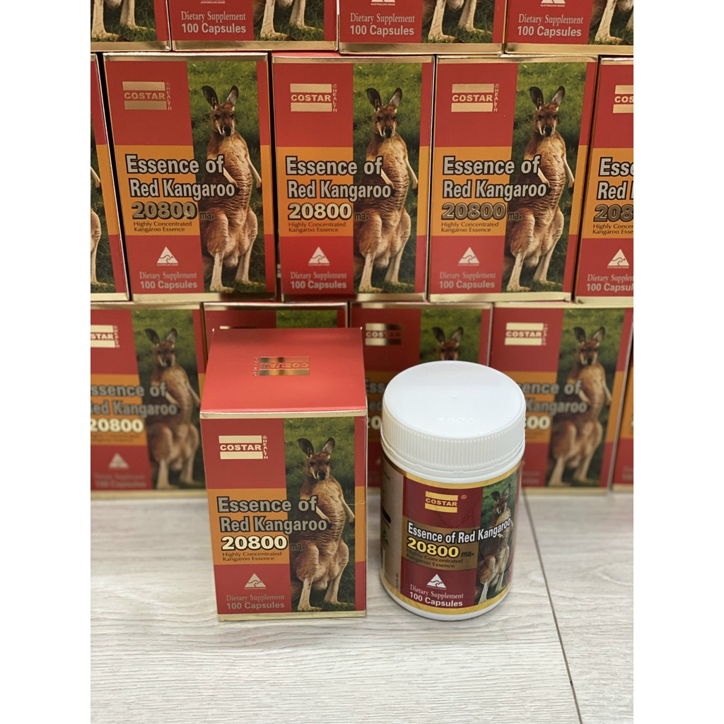 Tăng cường sinh lý nam,Yếu sinh lý, Xuất tinh sớm, Bổ thận tráng dương,Costar Essence Of Red Kangaroo 20800 max 100 viên