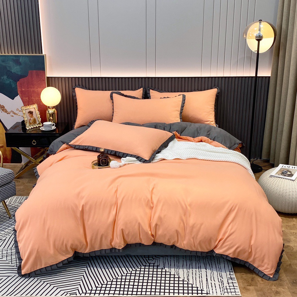 Sét ga tici bèo IGUN BEDDING chất cotton đẹp, đa dạng màu sắc
