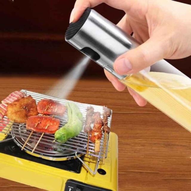 Chai xịt dầu ăn bình xịt dầu dạng phun xương thích hợp các món dùng chảo nướng BBQ chất liệu an toàn bền đẹp