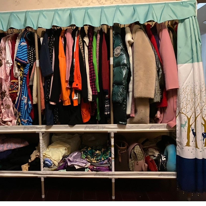 tủ đựng quần áo vải loại 1 metall 3 buồng cao cấp