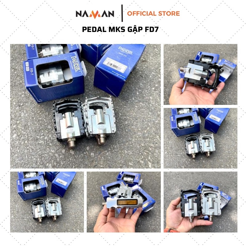 Phụ kiện xe đạp Bàn đạp, Pedal MKS, pedal gấp, Made In Japan FD7