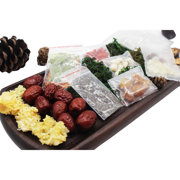 1 set nguyên liệu nấu chè dưỡng nhan 12 vị