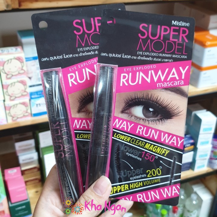 [Mẫu Mới] Mascara 2 đầu mistine super model