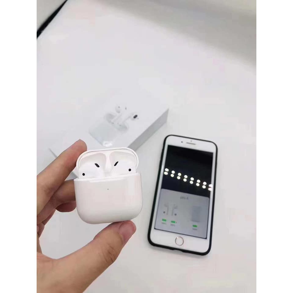 Tai Nghe Blutooth Iphone Pro 4 Phiên Bản Nâng Cấp 2020 Kết Nối Không Dây Love.Case