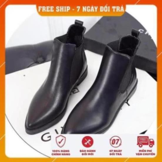 GIÀY CHELSEA BOOST DA BÒ CAO CẤP HOT TREND, GIÀY DA BÒ XỊN _(Very Lucky Shop)_