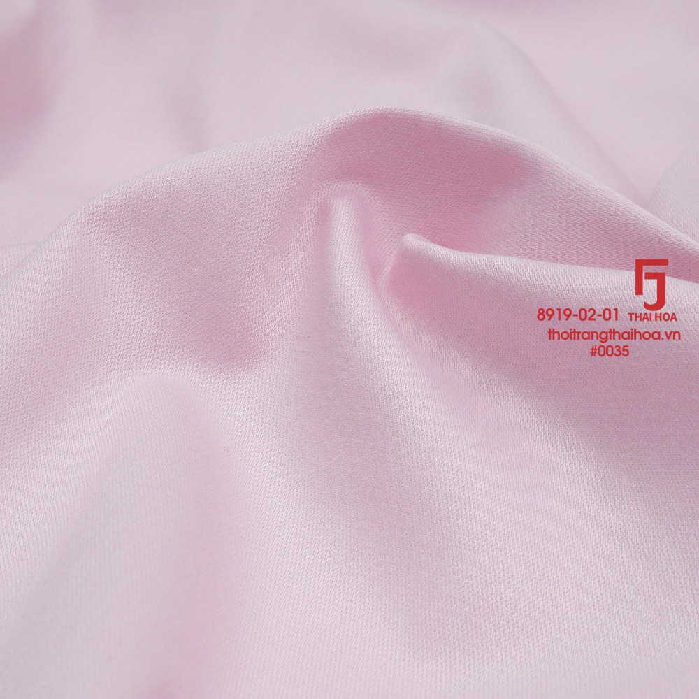 Áo sơ mi nữ công sở dài tay Thái Hòa, màu hồng, vải sợi tre siêu thoáng khí 8919-02-01
