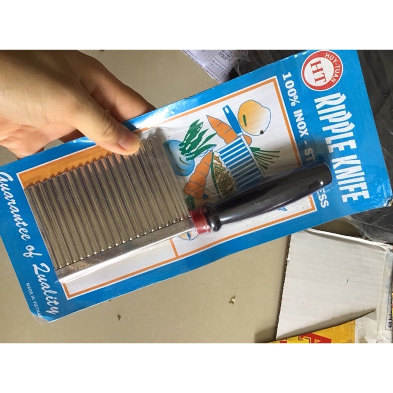 Dao thái rau củ quả lượn sóng, dao thái lượn sóng bằng inox