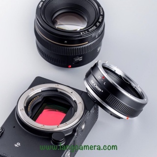 Ngàm chuyển EOS- SL hiệu K&F Concept (sử dụng lens EOS trên máy Lumix, Leica, Sigma ngàm L)