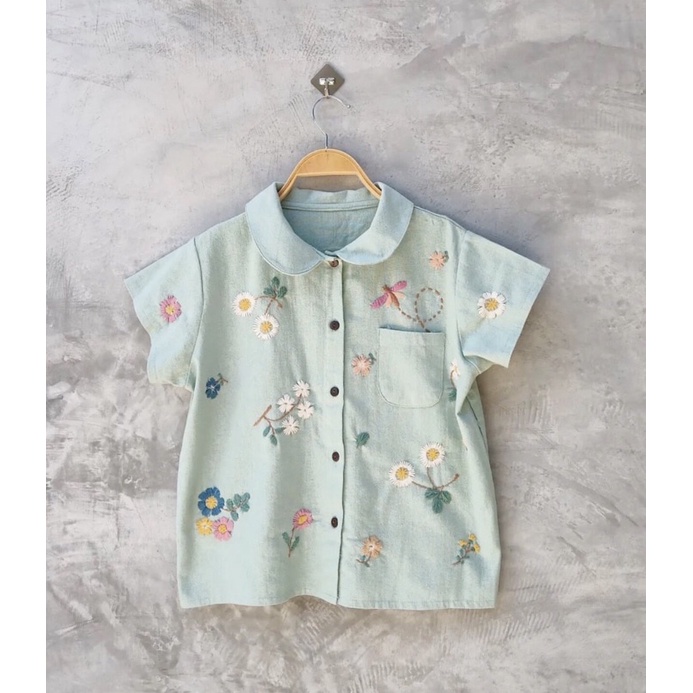 Áo linen thêu