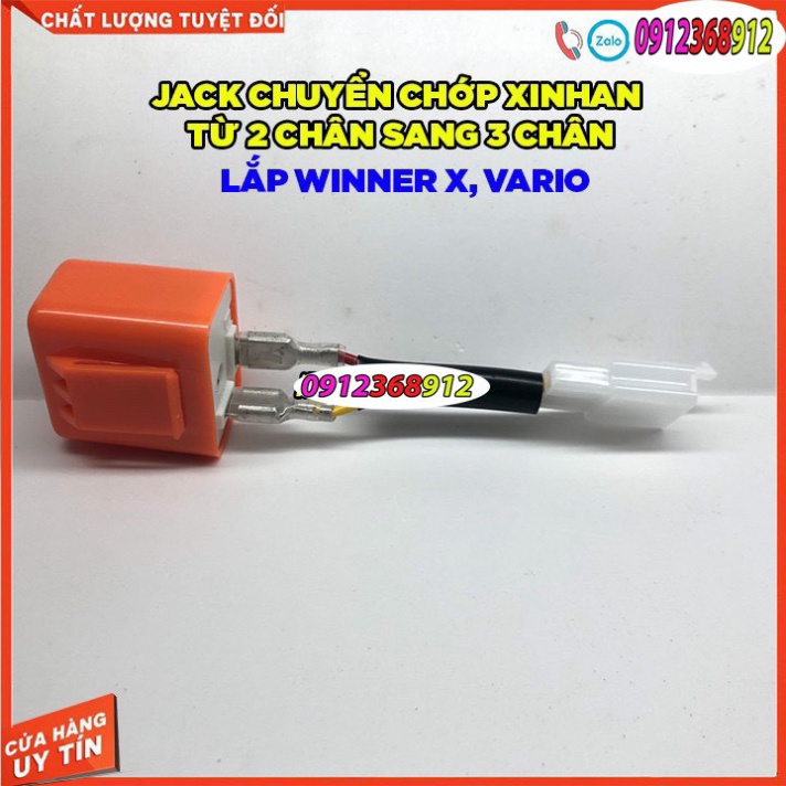 JACK CHUYỂN CHỚP XI NHAN TỪ 2 CHÂN SANG 3 CHÂN CHO WINNERX,- VARIO