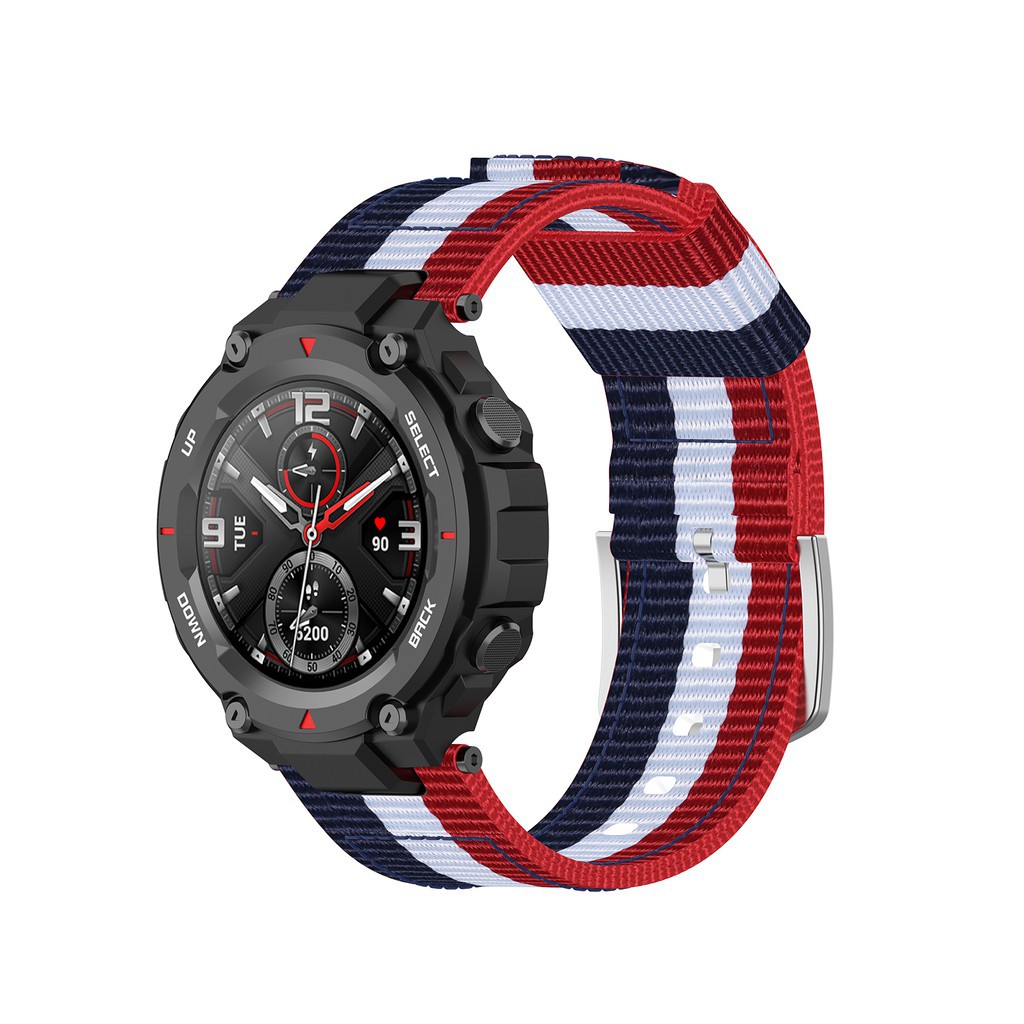 Dây Đeo Vải Sọc Thể Thao Cho Đồng Hồ Thông Minh Xiaomi Huami Amazfit Trex A1918