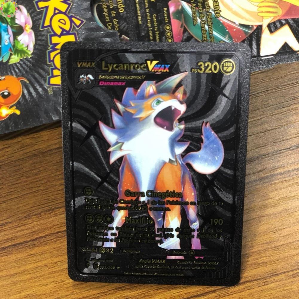 Hộp 55 Thẻ Bài Pokemon Bằng Lá Kim Loại Màu Vàng