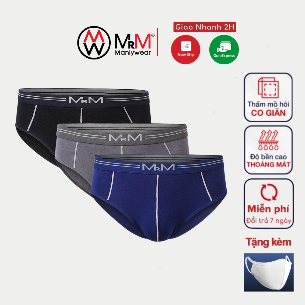 Quần lót nam sợi tre tự nhiên kháng khuẩn thấm hút mồ hôi - MRM Manlywear - CB3TGCT