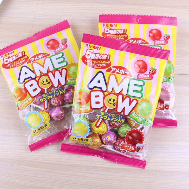 Kẹo mút trái cây Amebow - Hàng nội địa Nhật