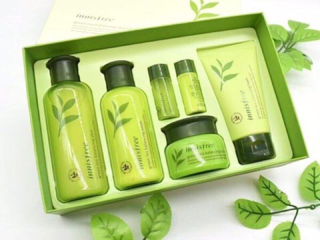 💥KHUYẾN MẠI SHOCK NHÂN 20/10: SET DƯỠNG INNISFREE GREEN TEA SKIN CARE HÀN QUỐC