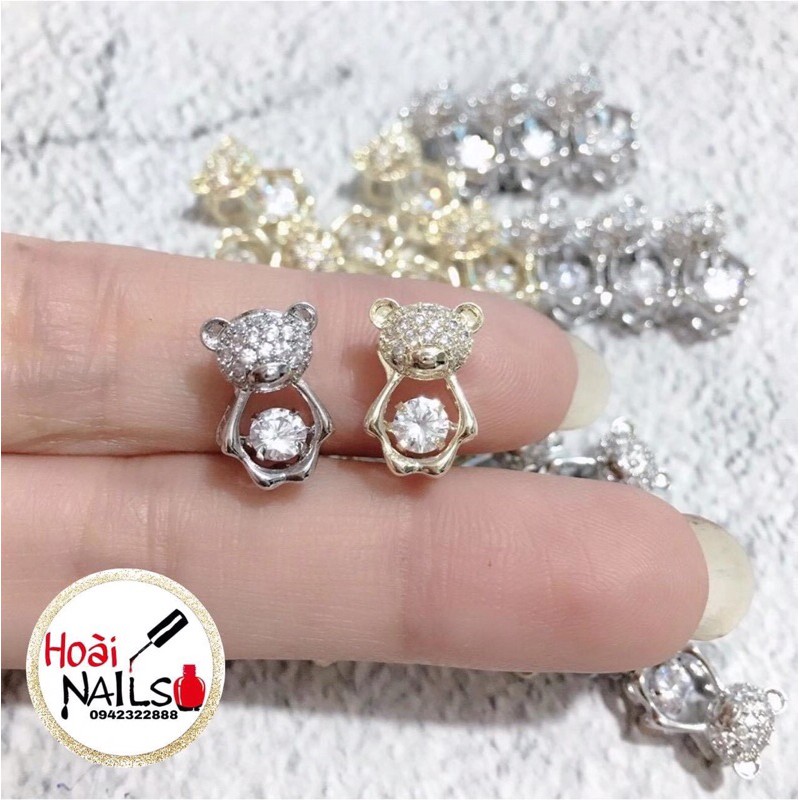 charm gấu chuyển động (1 chiếc)