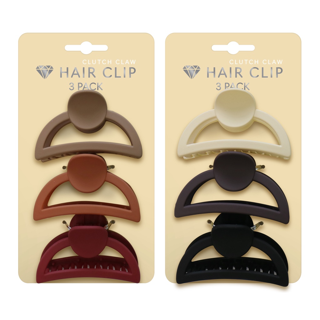 Kẹp Tóc Càng Cua Hình Bán nguyệt - M 1 loại - 2 Cái/Bộ Uncle Bills AH4967