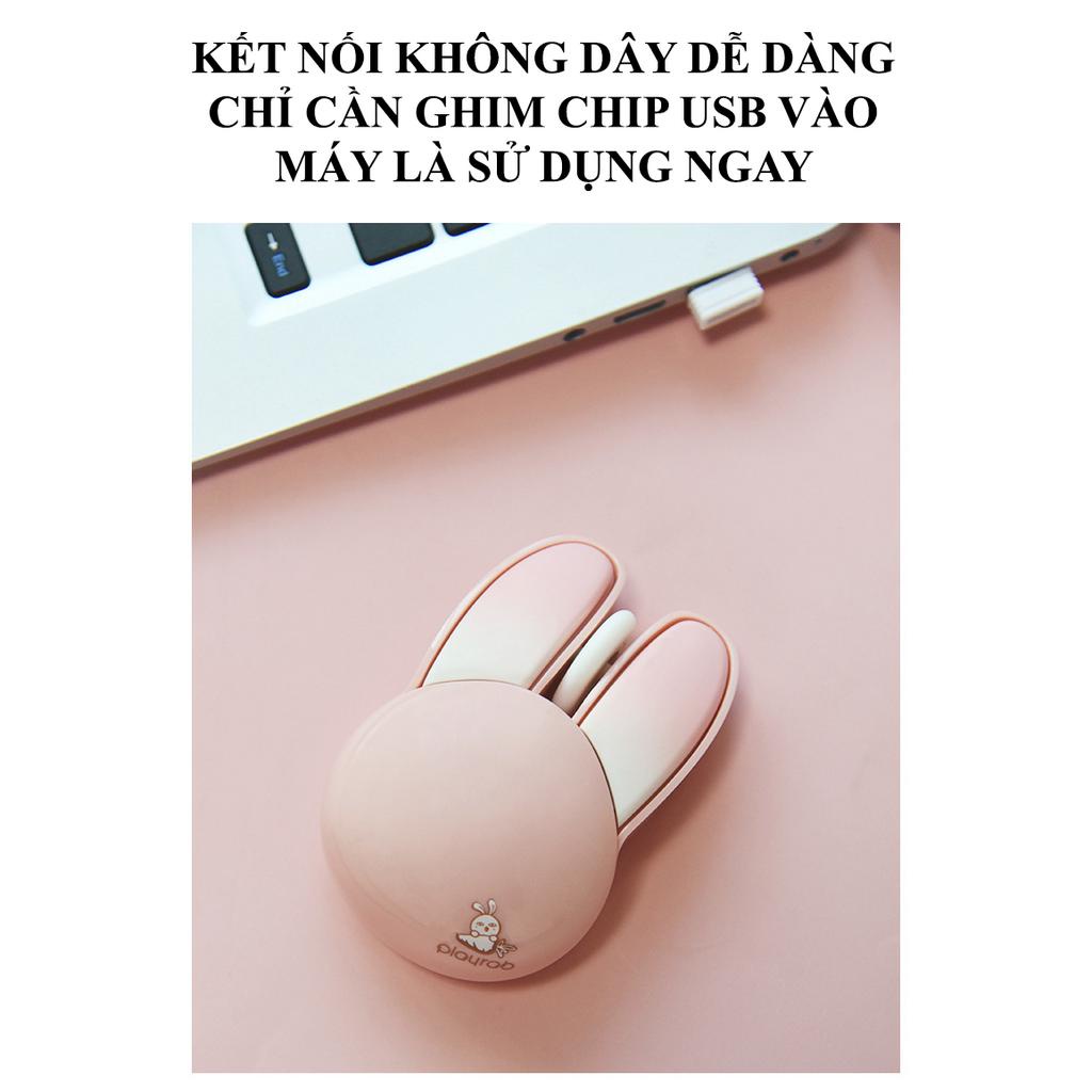 Chuột Không Dây MOFII M6 tai thỏ, kết nối USB 2.4G- Hàng Chính Hãng