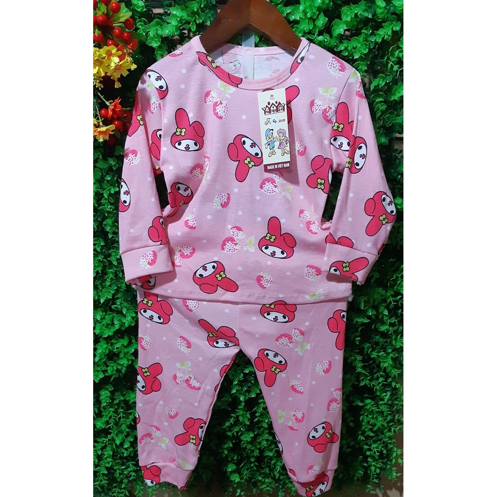 Bộ bozip cho bé gái 7-10kg