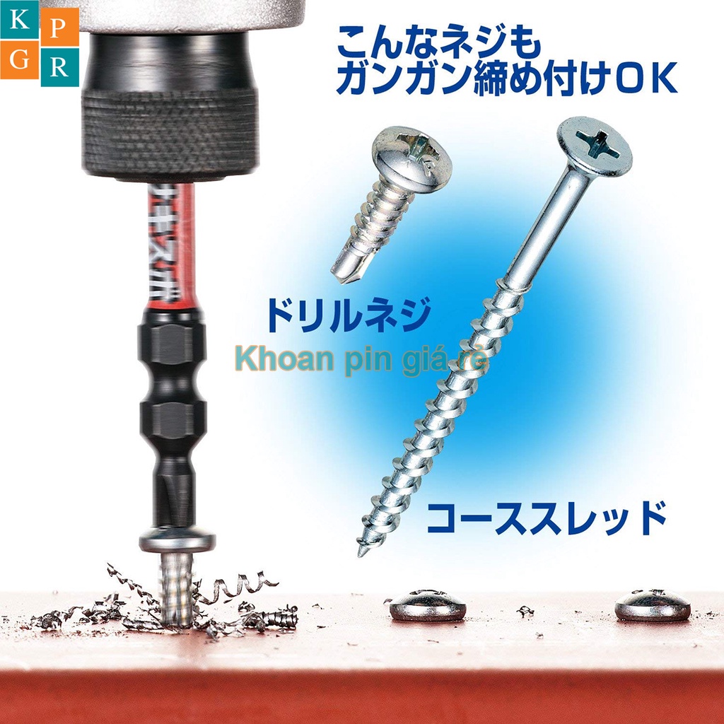 KPGRT Mũi vít 4 cạnh côn 2 đầu Vessel