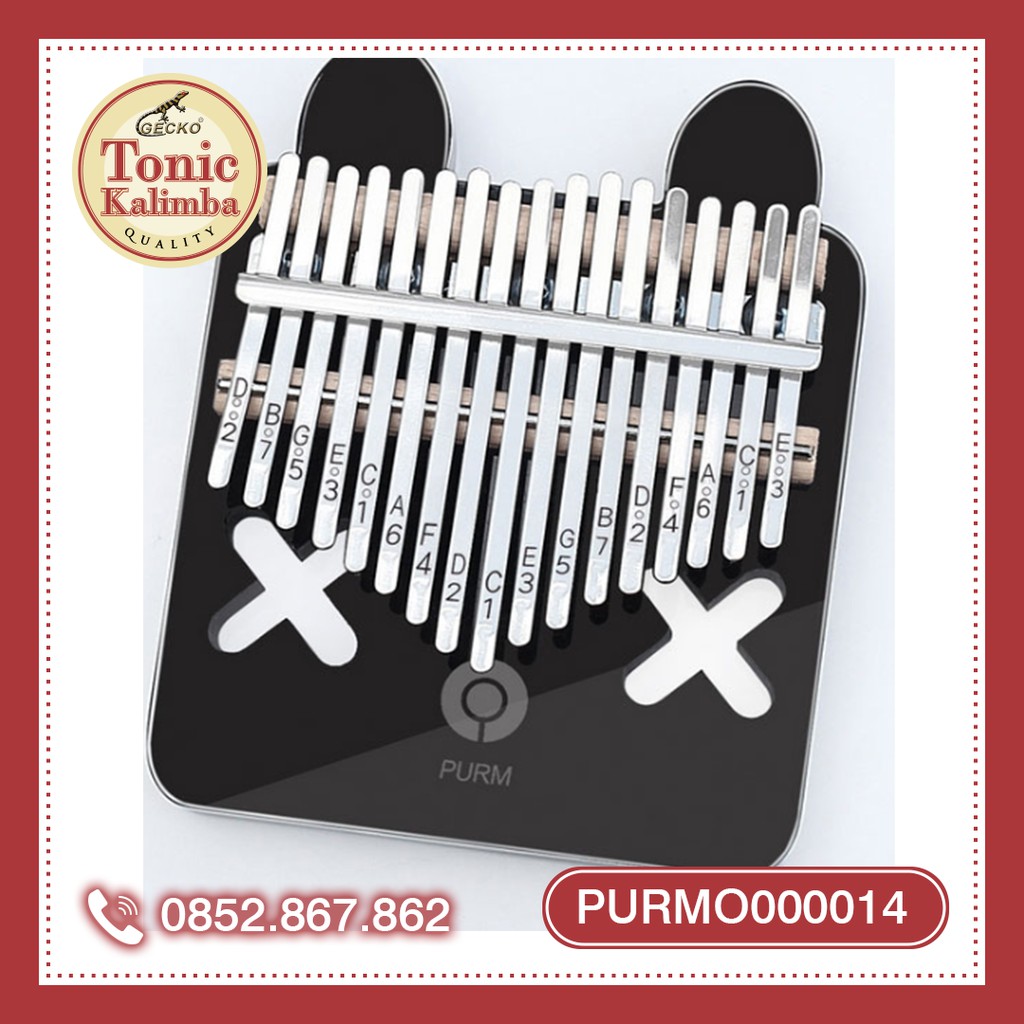 [có sẵn] Đàn kalimba 17 phím gỗ nguyên khối Mahagony PURMO000014