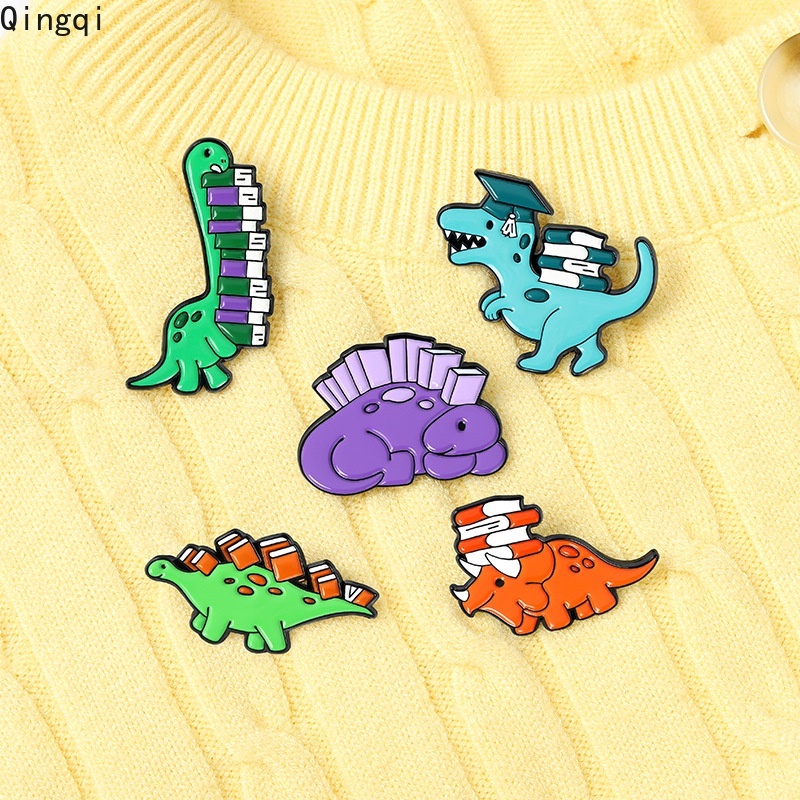 Huy hiệu cài áo Miss Zoe hình khủng long cho bé