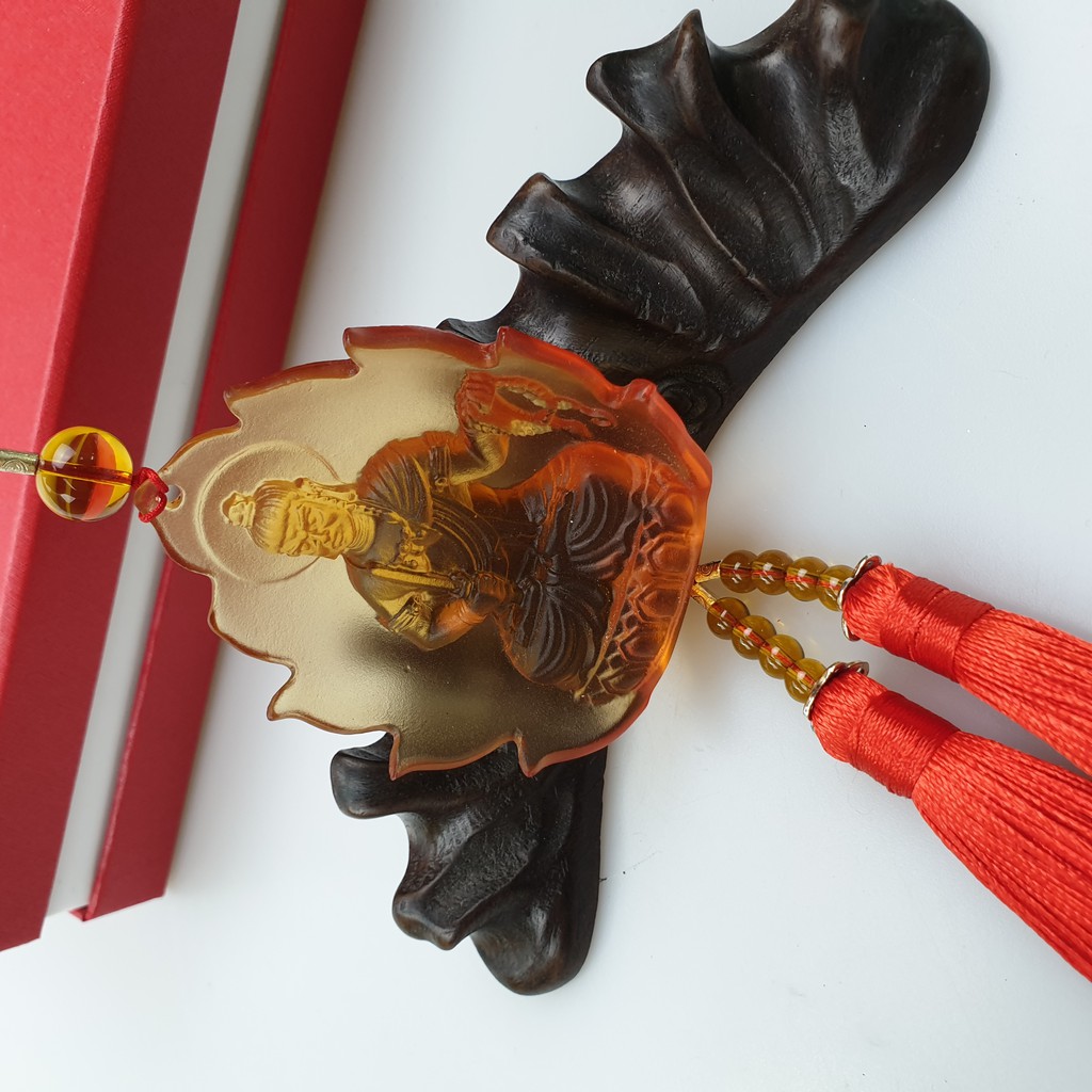 [THANH LÝ] Dây Treo Thẻ Phật Bản Mệnh 12 Con Giáp Ngọc Lưu Ly Phong Thủy Ô Tô