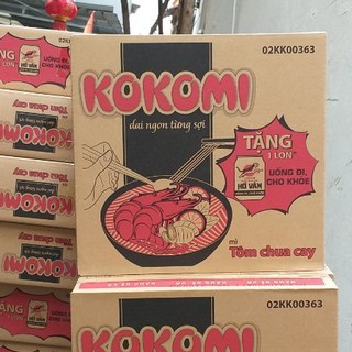 Mì Kokomi tôm chua cay 65gx30 gói(tặng 1 lon tăng lực Hổ Vằn)