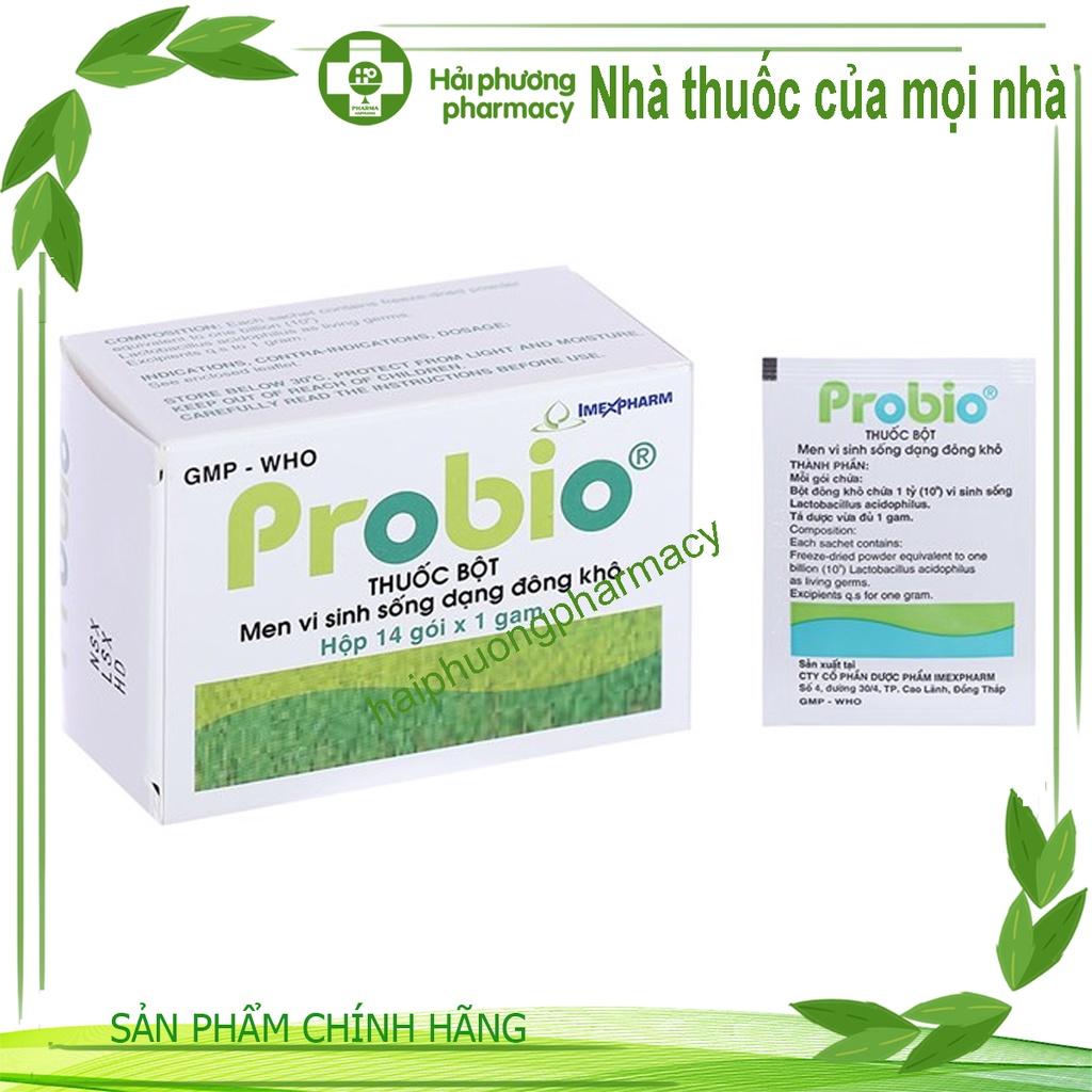 Men tiêu hóa Probio IMP tăng cường hệ vi sinh đường ruột , giảm đau bụng đầy hơi hộp 14 gói