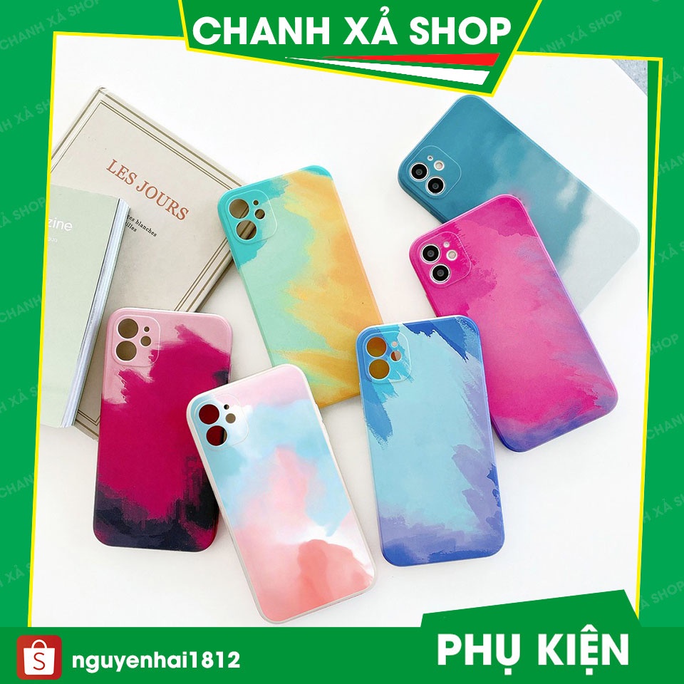 Ốp lưng iphone Water Color Mojito Cạnh Vuông BVC 6/6plus/6s/6splus/7/7plus/8/8plus/X Xs/Xsmax/11/12/pro/max/promax-[WC]