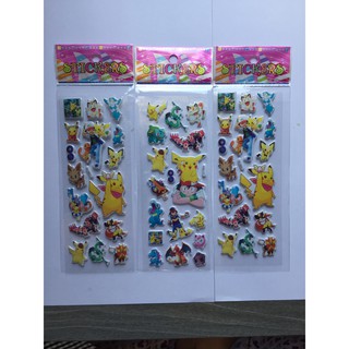Miếng dán Sticker In Nổi Pokemon Bicachu