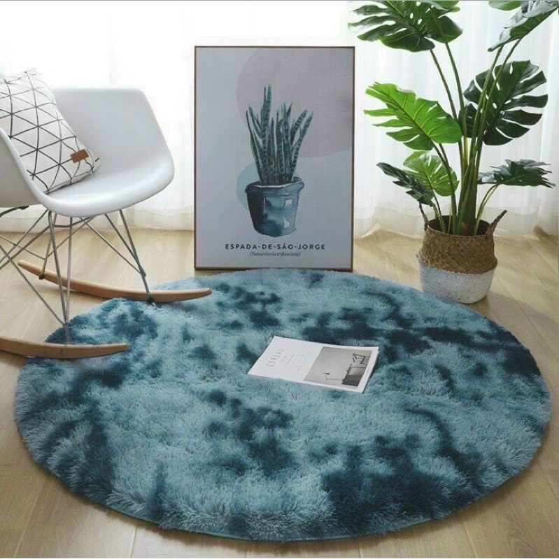 [Siêu Phẩm] Thảm Lông Lót Sàn Nhà Phòng Khách Tròn