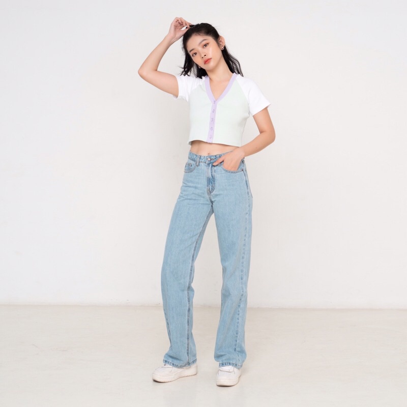 [Mã SKAMFSW175 giảm 10K đơn 50K] Quần Jeans Pradies Form Suông &quot;Da Sun&quot;