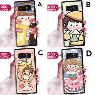 ỐP LƯNG SAMSUNG NOTE 8 HÌNH NỀN CUTE / PRETTY GIRL NHIỀU MÀU