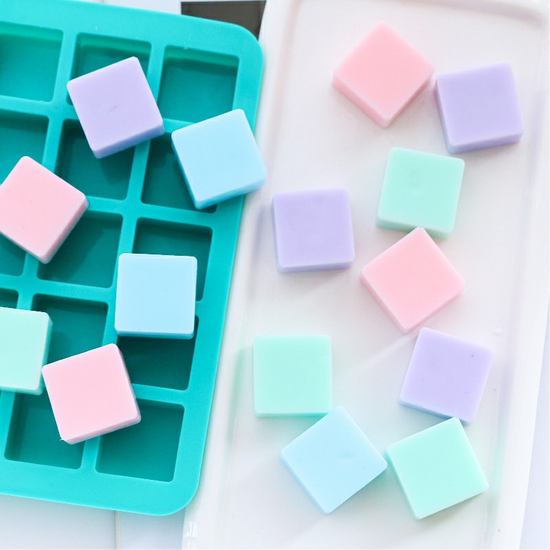 SG - Khuôn silicon 40 ô hình vuông làm bánh socola thạch rau câu pudding