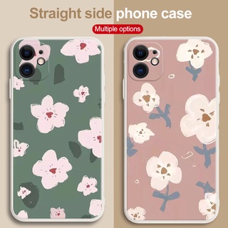 Ốp Điện Thoại TPU Silicone Mềm Chống Sốc Họa Tiết Hoa Cho iPhone 11 12 13 Pro Max 12 13 Mini