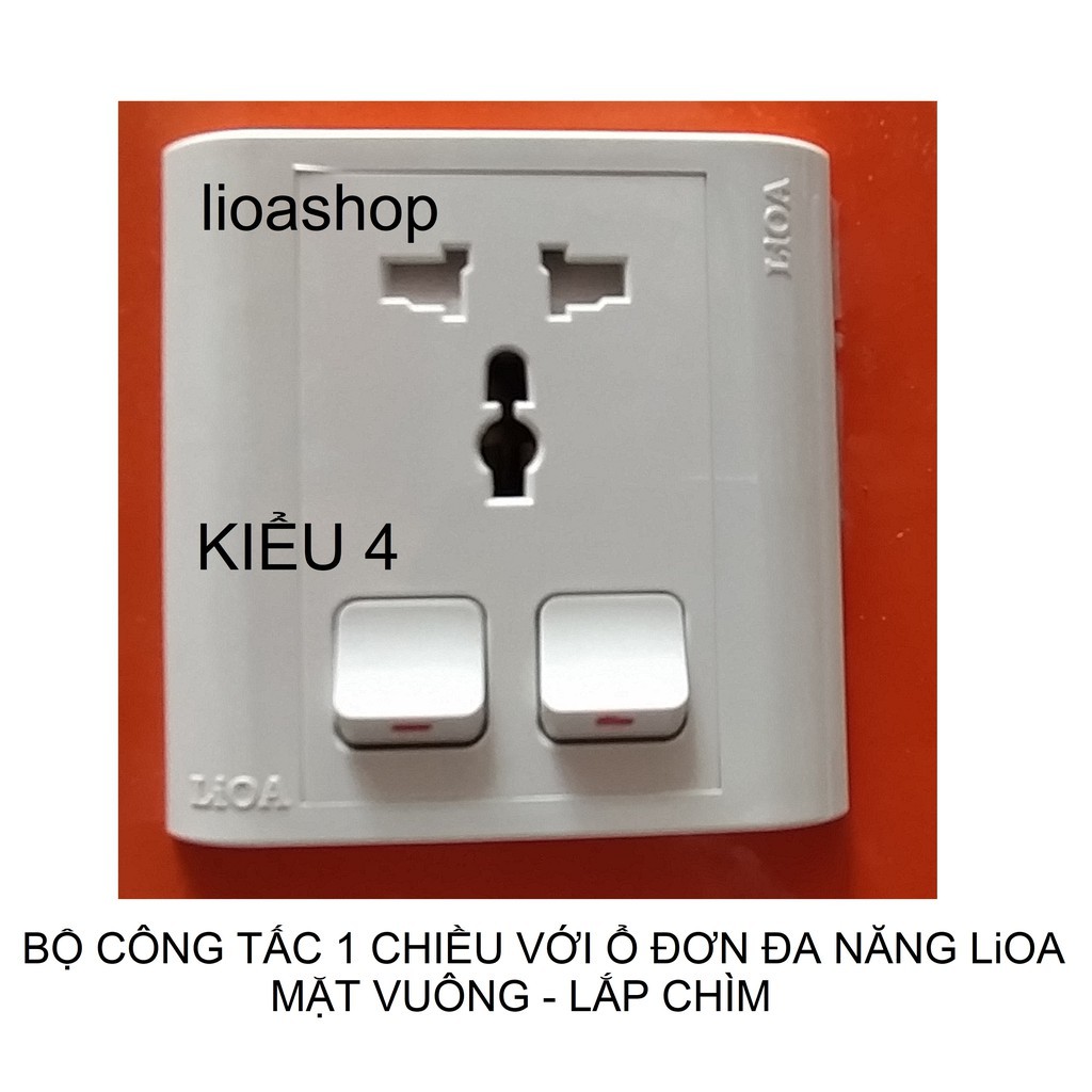 BỘ CÔNG TẮC Ổ CẮM ĐA NĂNG LiOA VUÔNG.