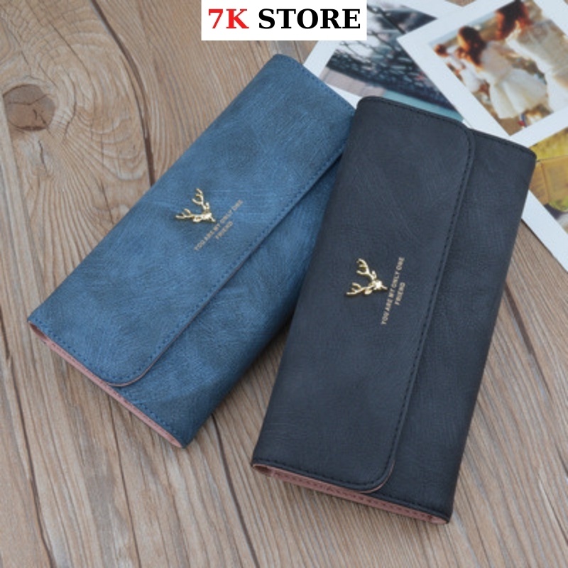 Ví nữ dáng dài cầm tay đẹp đựng tiền nhiều ngăn cao cấp giá rẻ thời trang 7K STORE V13