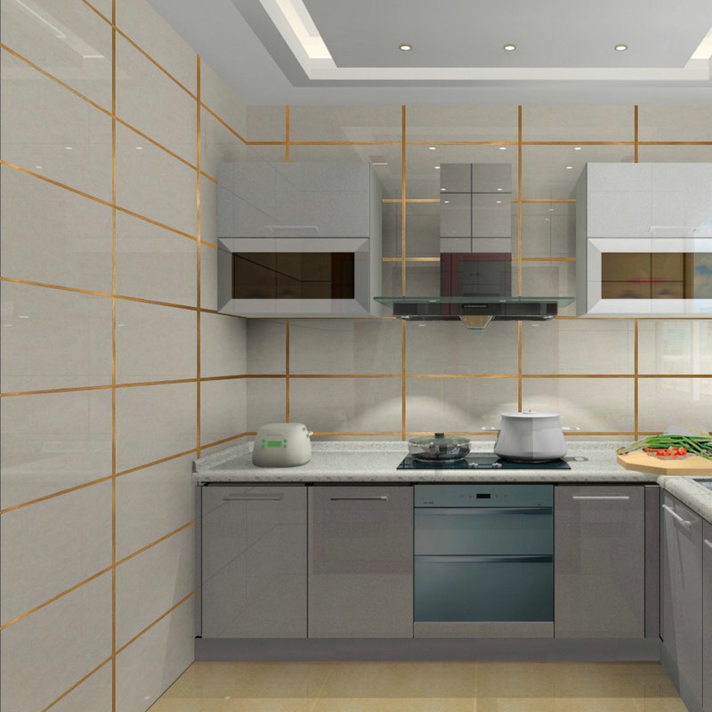 20M / cuộn Ngói gốm chống thấm ướt Băng keo Trang trí nội thất Vàng Bạc Đen Tự dính Tường Ngói dán sàn Băng dán Trang trí nội thất