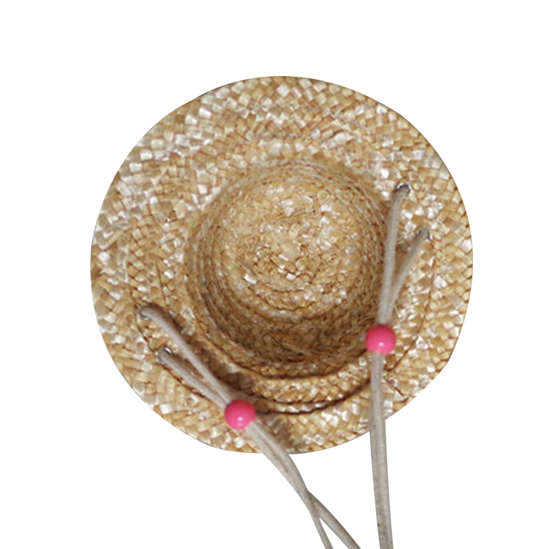 1 Nón Rơm Đan Mùa Hè Cho Thú Cưng