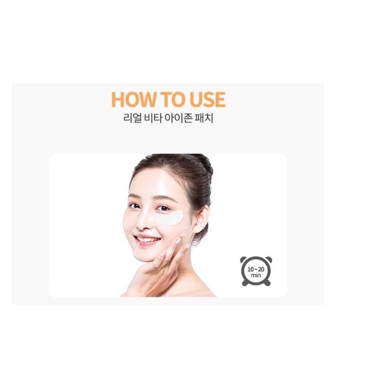 MẶT NẠ MẮT HÀN QUỐC REAL VITA GIẢM THÂM, SÁNG DA, LÀM ĐẦY NẾP NHĂN KHOÉ MẮT GÓI 30 MIẾNG | BigBuy360 - bigbuy360.vn