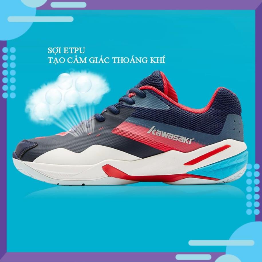 Giày cầu lông,bóng chuyền kawasaki k366 chính hãng dành cho nam đế kếp siêu bền