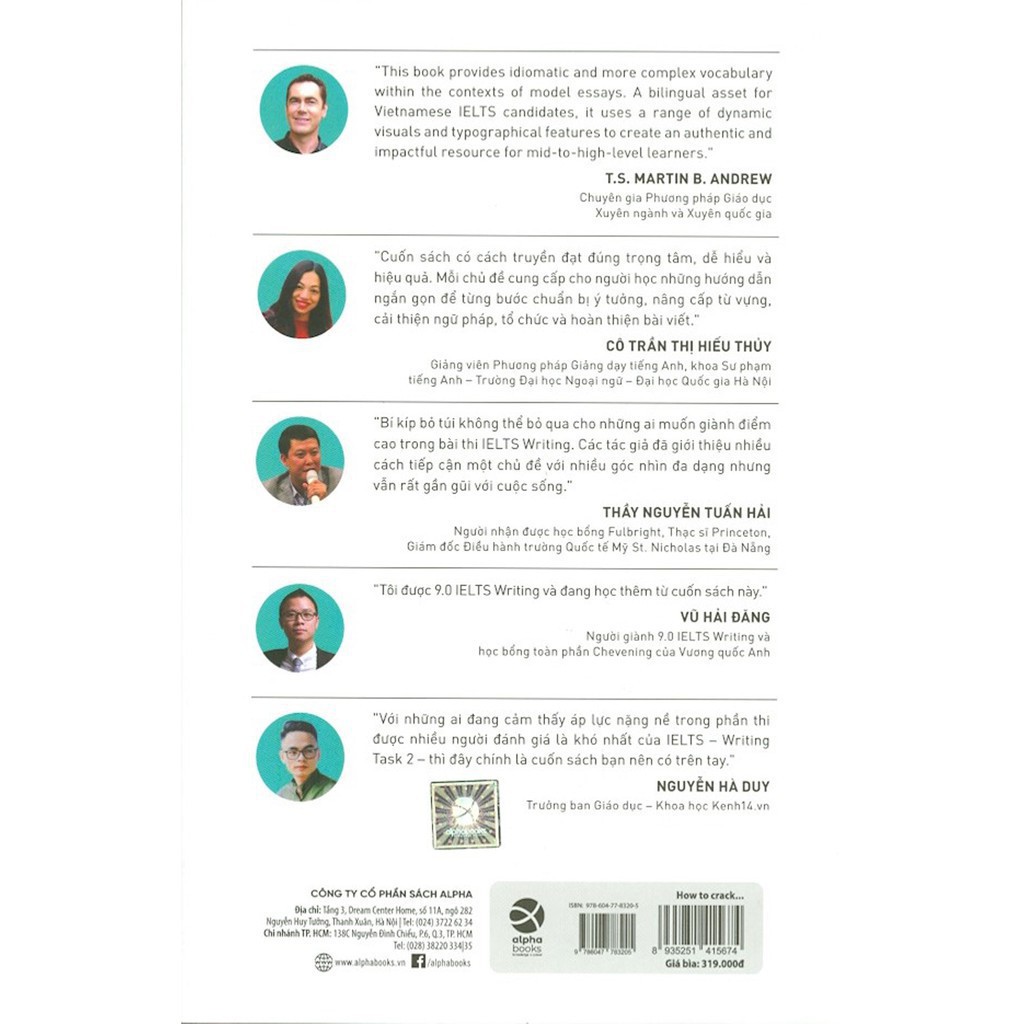[Mã LIFEXANH24 giảm 10% đơn 99K] Sách - How To Crack The IELTS Writing Test Vol.1 [AlphaBooks] | BigBuy360 - bigbuy360.vn