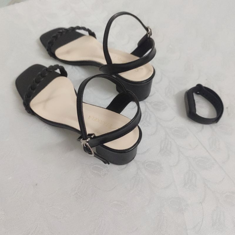 Guốc sandal gót vuông 4cm quai kết cực xinh mẫu mới 2022 mã T6