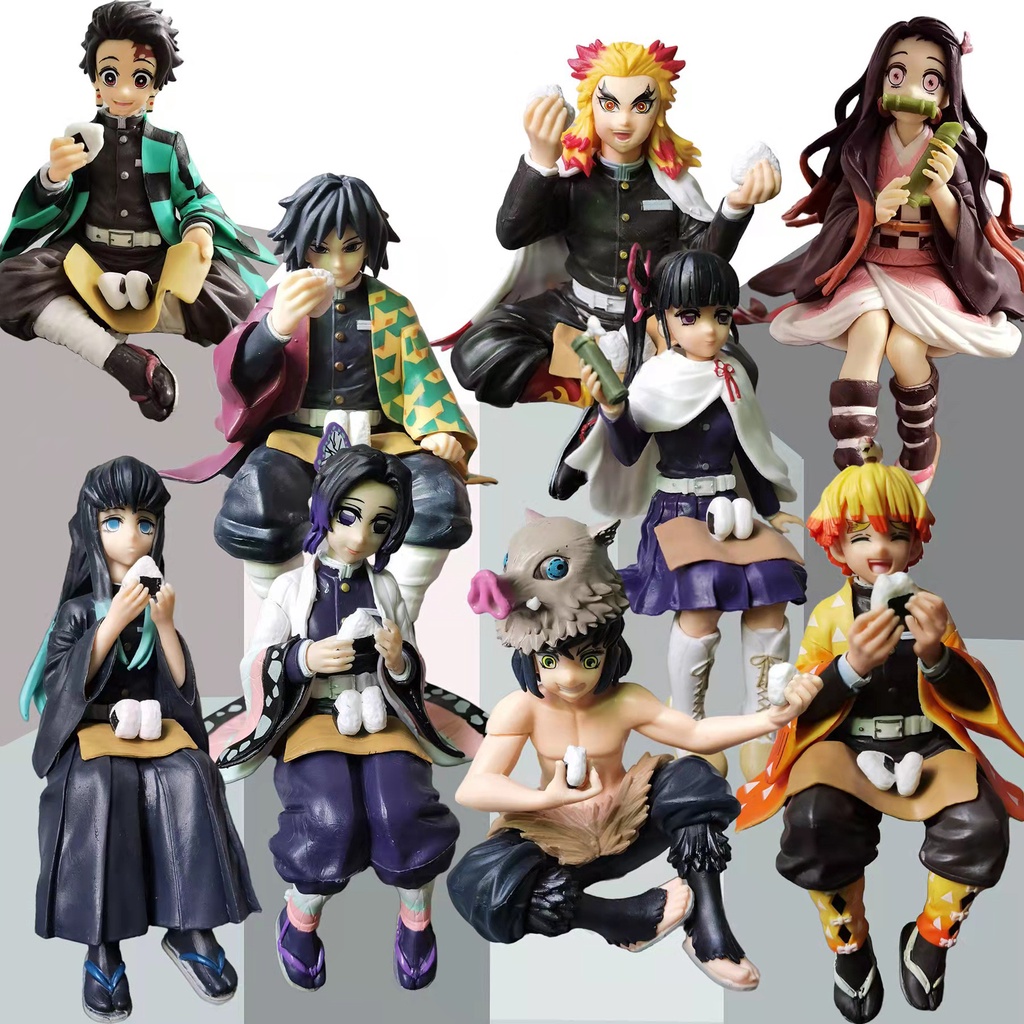 Mô Hình Nhân Vật Anime Demon Slayer Kyoumei Kamado Nezuko Agatsuma Zenitsu Giyu