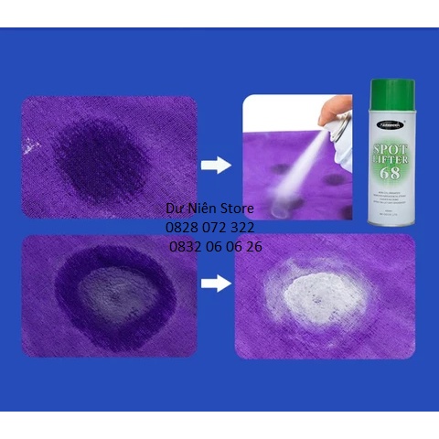 Chai Xịt Tẩy Dầu Trên Vải SPOT LIFTER 68 Thần Thánh