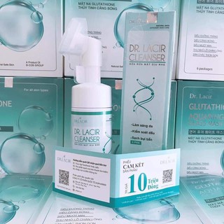 [tặng 1 nạ thủy tinh] SỮA RỬA MẶT SÁNG DA DỊU NHẸ DR.LACIR 150ml - dành cho da khô, nhạy cảm, mỏng yếu, dị ứng