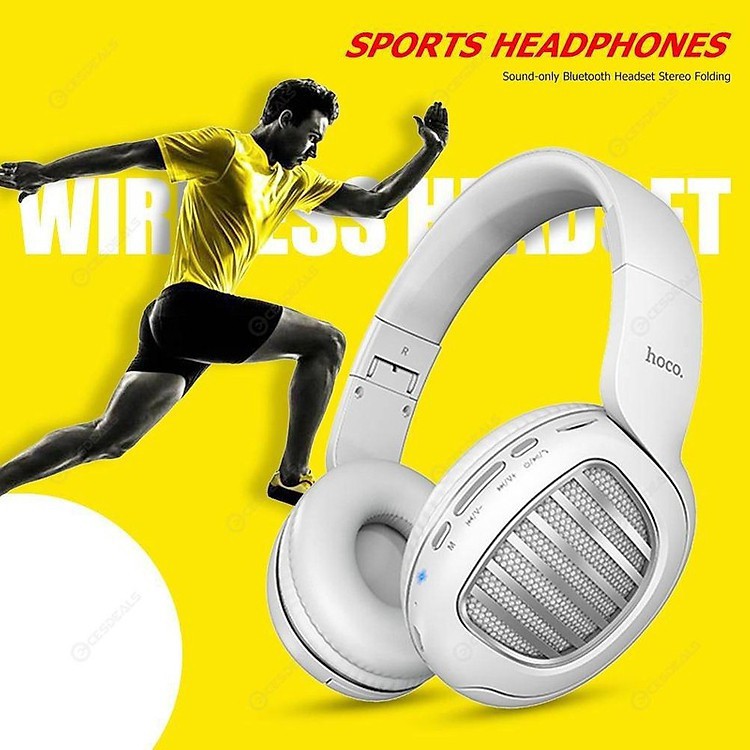 Tai nghe bluetooth chụp tai Hoco W23- Chụp tai chống ồn, âm cực hay-hỗ trợ khe cắm thẻ nhớ [BẢO HÀNH 1 ĐỔI 1]