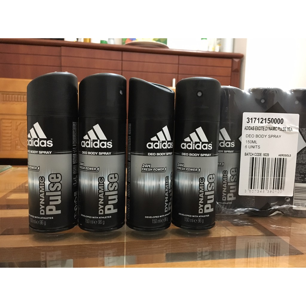 Xịt Khử mùi toàn thân adidas DYNAMIC PULSE 150 ml - Pháp